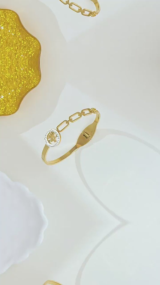 Elegance Takı - Hayat Ağacı Motifli Altın Renk Bileklik, Zarafetin Simgesi